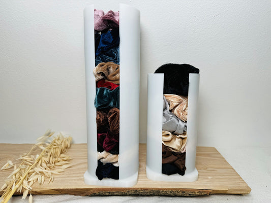 Scrunchie Halter für Haargummi Zopfgummi Scrunchieständer Holder 3D Druck Ordnungssystem in 2 Größen Haargummi Ständer für Mädchen Frauen