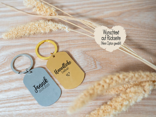 Schlüsselanhänger mit Handabdruck oder Fußabdruck vom Baby