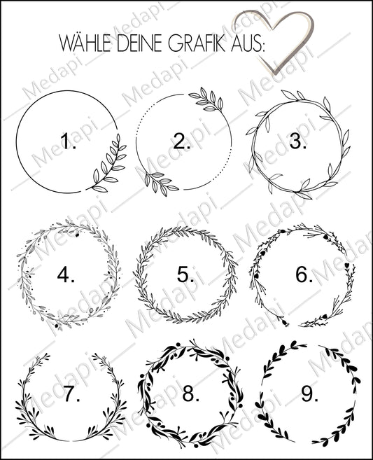 Kork Untersetzer für Gläser personalisiert Gravur Glasuntersetzer Kommunion Taufe Namensschilder Platzkarten Hochzeit Gastgeschenk Kränze
