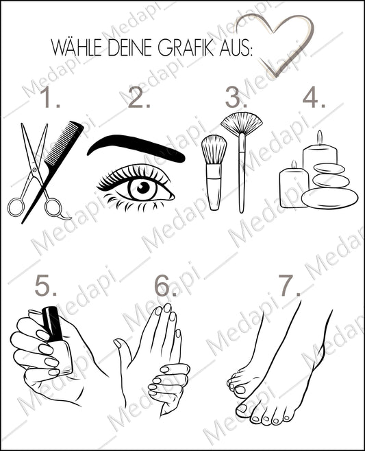 Trinkglas mit Gravur für Beauty Berufe Wasserglas personalisiert Geschenkidee Stylistin Friseur Kosmetiker Geschenk Kollegen Chef Maniküre