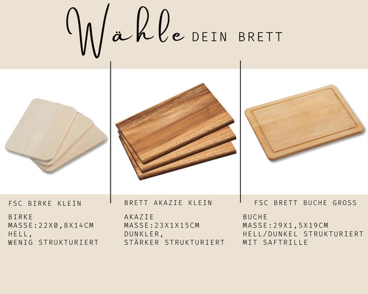 Schneidebrett mit Faust Check und Kinderhand mit Namen Geschenk Papa Opa Onkel