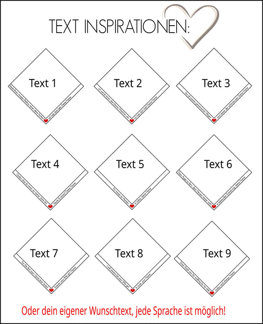 Krawatten Patch Applikation personalisiert mit Foto und Wunschtext