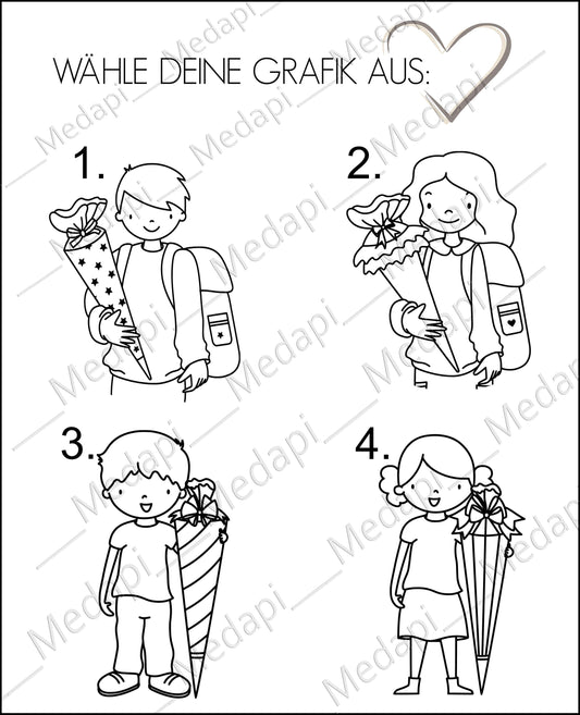 Kindertrinkglas mit Gravur Name Motiv personalisiertes Kinderglas Geschenkidee für Jungen Mädchen zur Einschulung Kita Abschied Schultüte