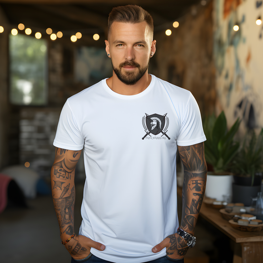 weißes T-Shirt Papa Warriors