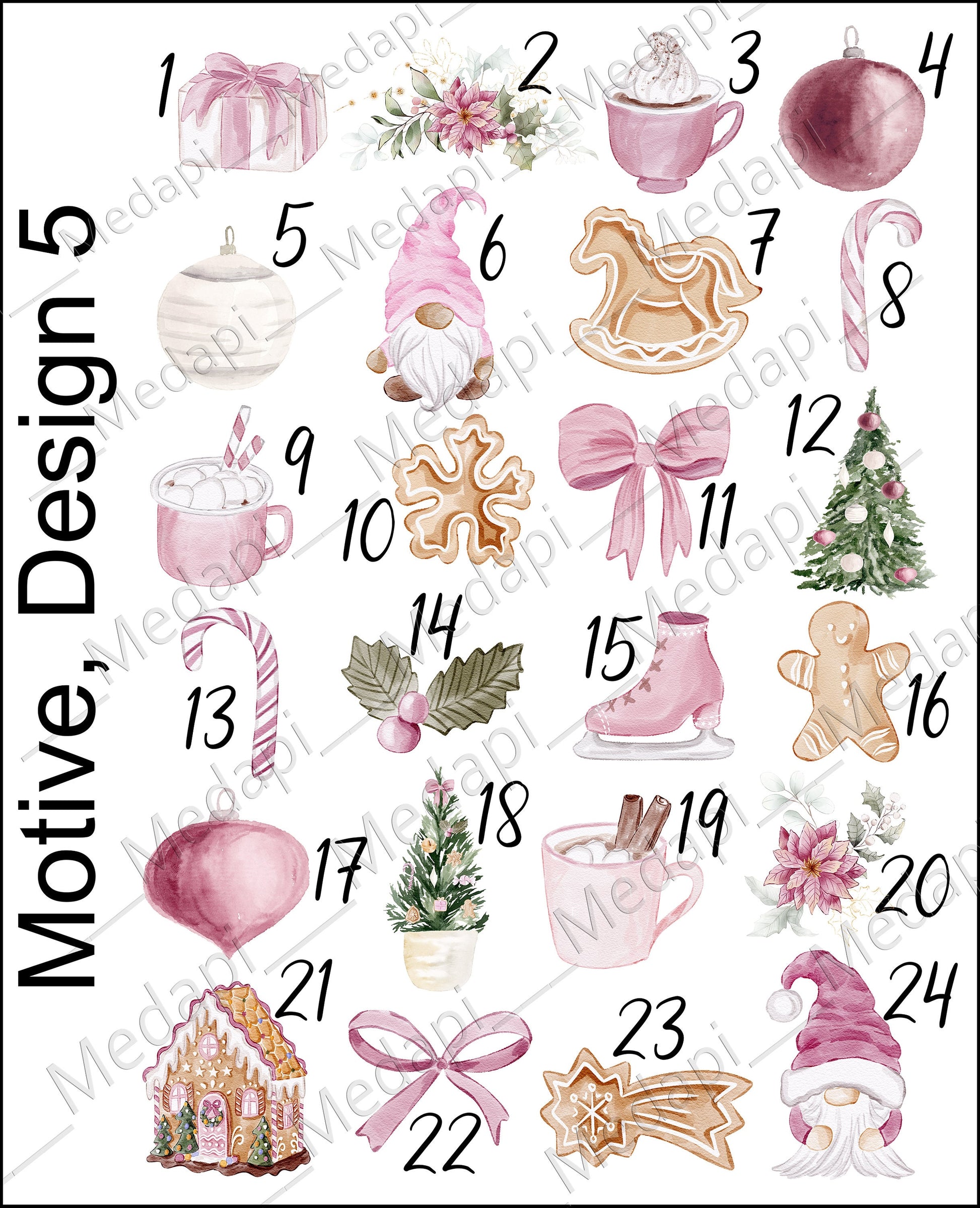 Viele Designs Adventskalender personalisiert Kinder | Säckchen Leinen Stoff zum befüllen |Weihnachtsgeschenk DIY Advent Weihnachten Kalender