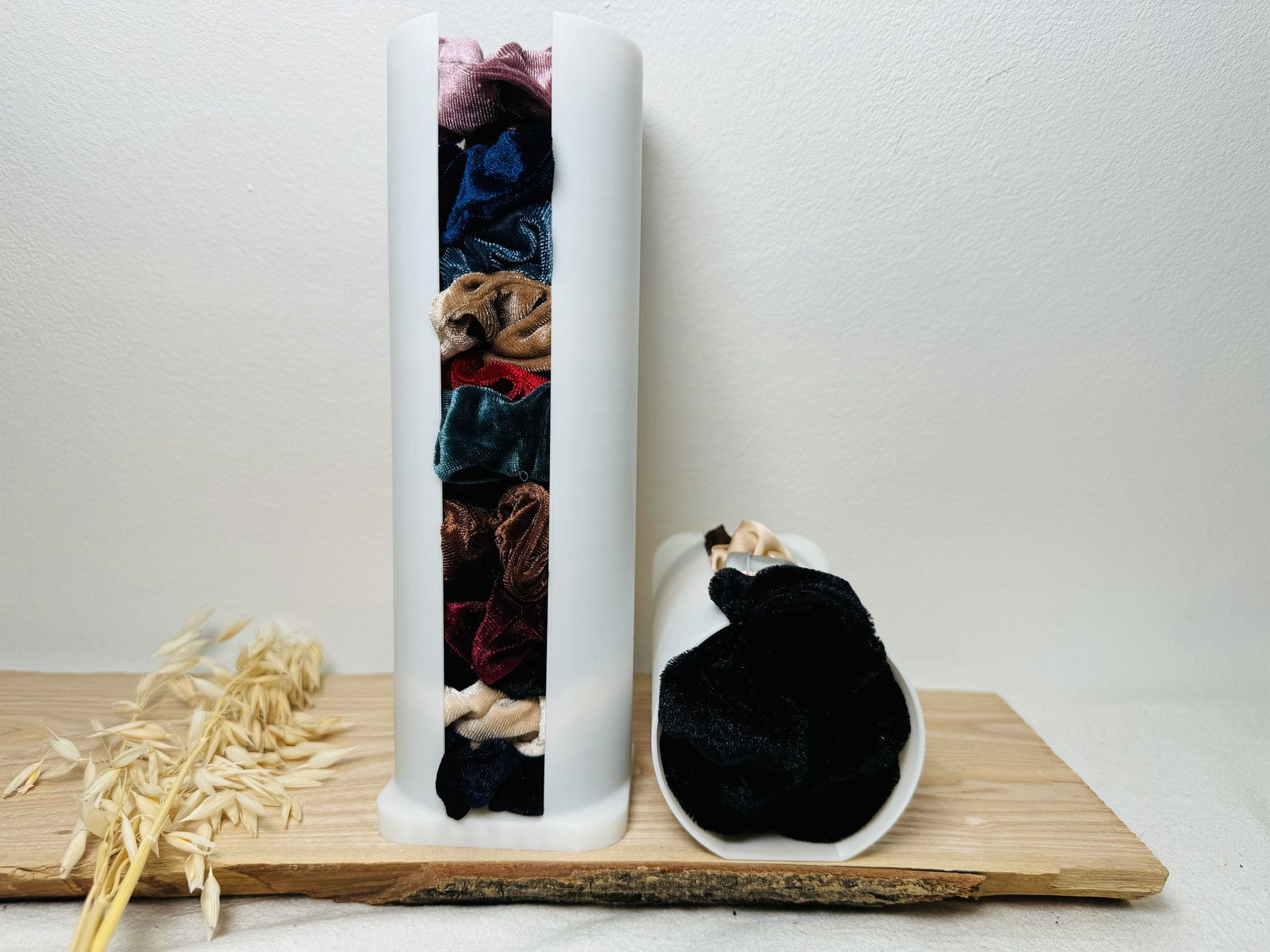 Scrunchie Halter für Haargummi Zopfgummi Scrunchieständer Holder 3D Druck Ordnungssystem in 2 Größen Haargummi Ständer für Mädchen Frauen