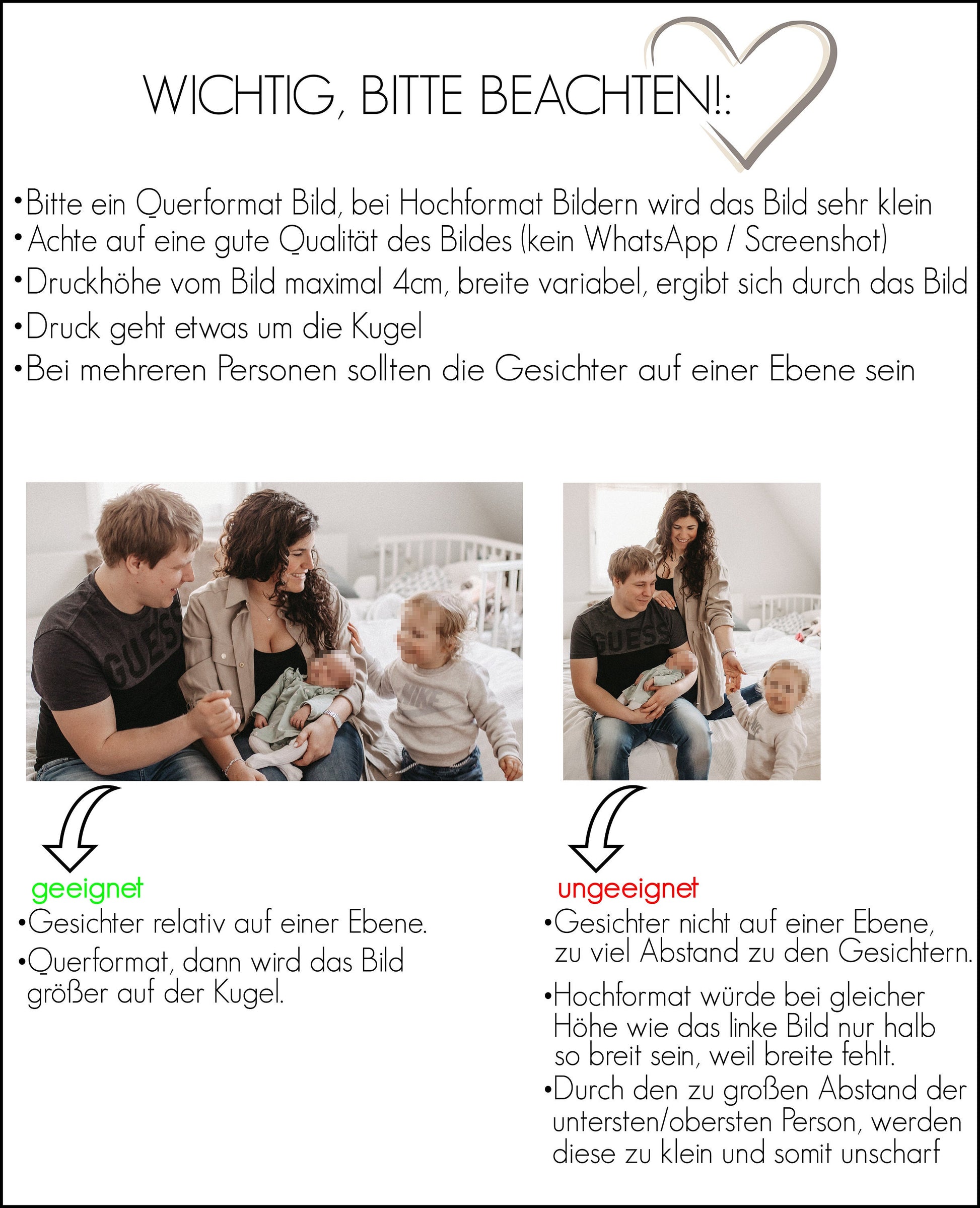 Christbaumkugel Foto personalisiert Weihnachtskugel groß | Name Wunschtext | Weihnachtsgeschenk Mama Beste Freundin Oma Fotogeschenk Deko