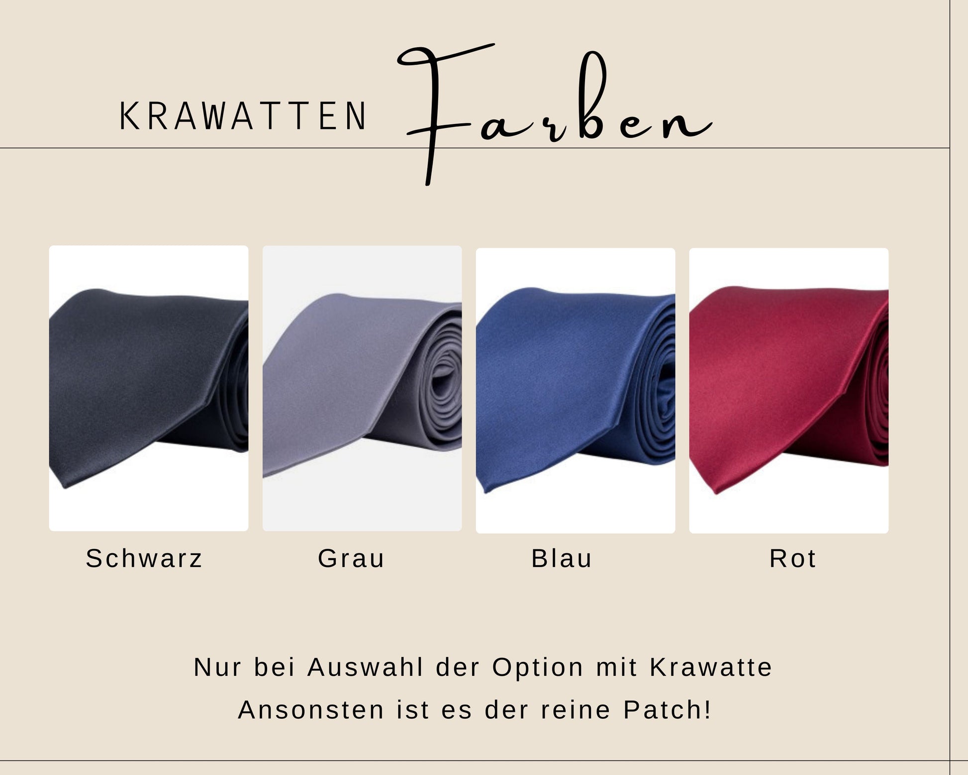 Krawatte Patch personalisiert mit Wunschtext + Grafik | Für den Brautvater Papa Trauzeugen Geschenkidee zur Hochzeit Bräutigam Applikation