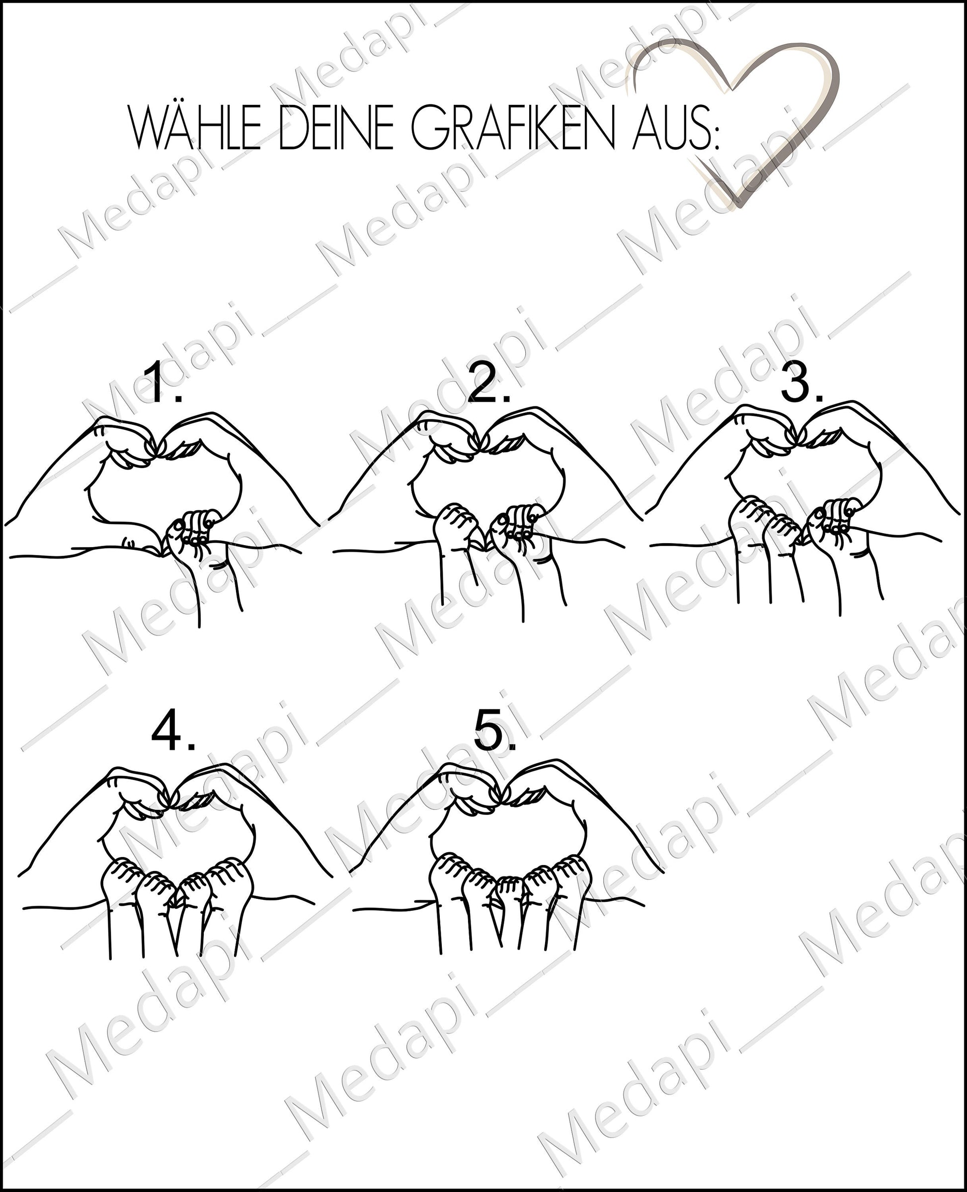 Schlüsselanhänger personalisiert mit Kinderhände und Herz Hand | Familienanhänger