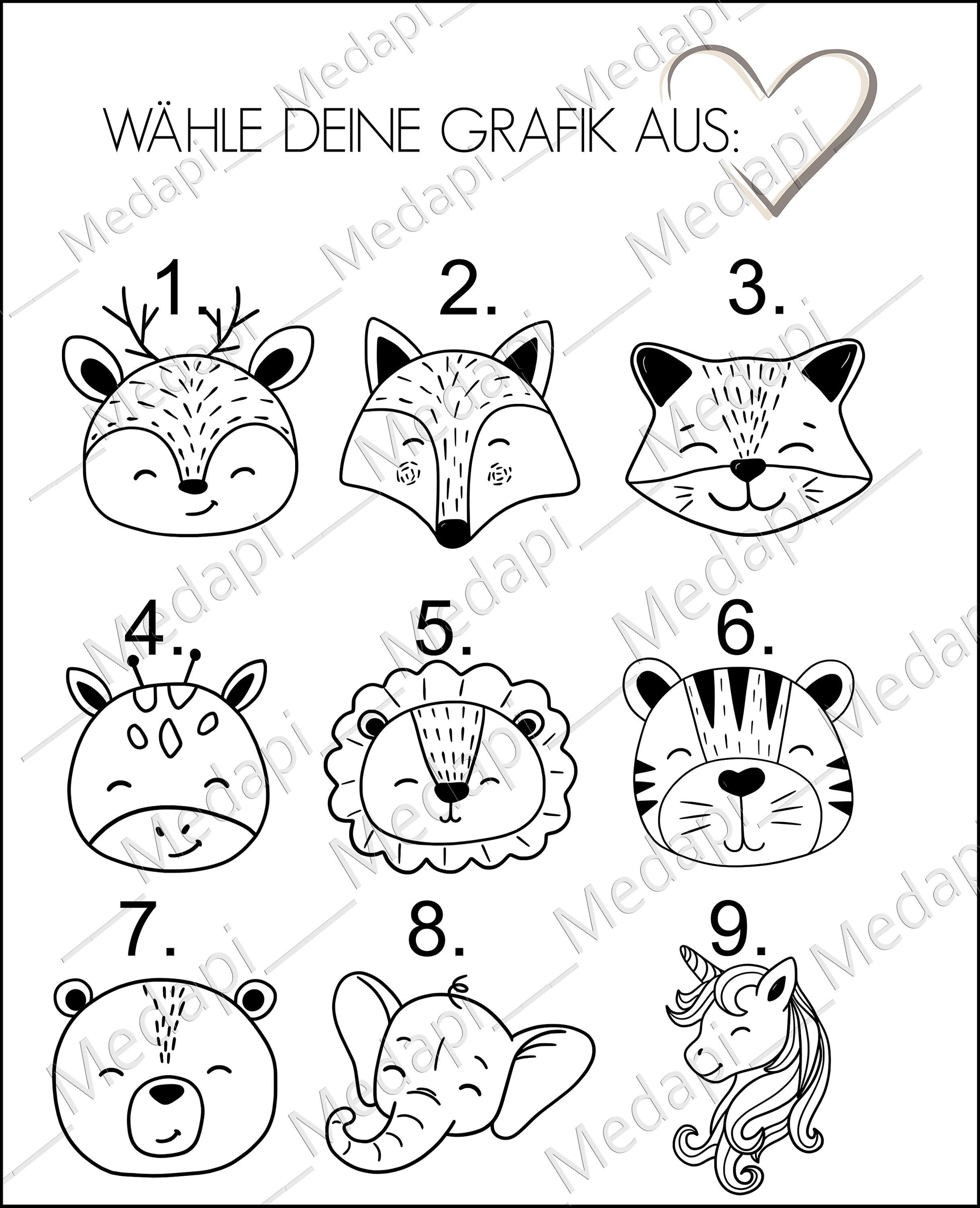 Babyhaarbürste aus Holz personalisiert mit Name | Lasergravur | Geschenk zur Taufe, Geburt | Babybürste mit Namen Tiere Löwe Tiger Reh