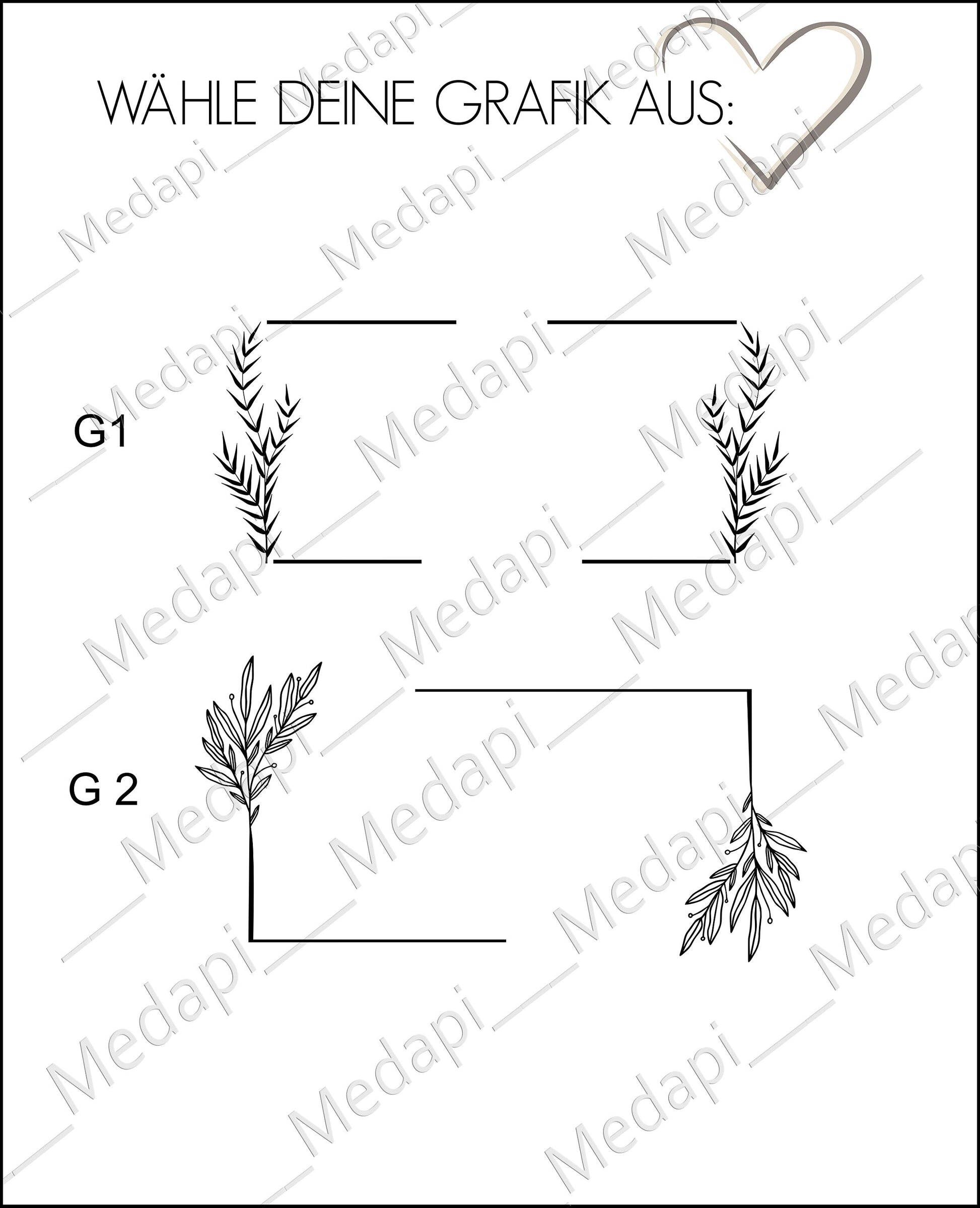 Tortenheber Tortenmesser Set mit Gravur | Gold o. Silber | Blätter Rahmen