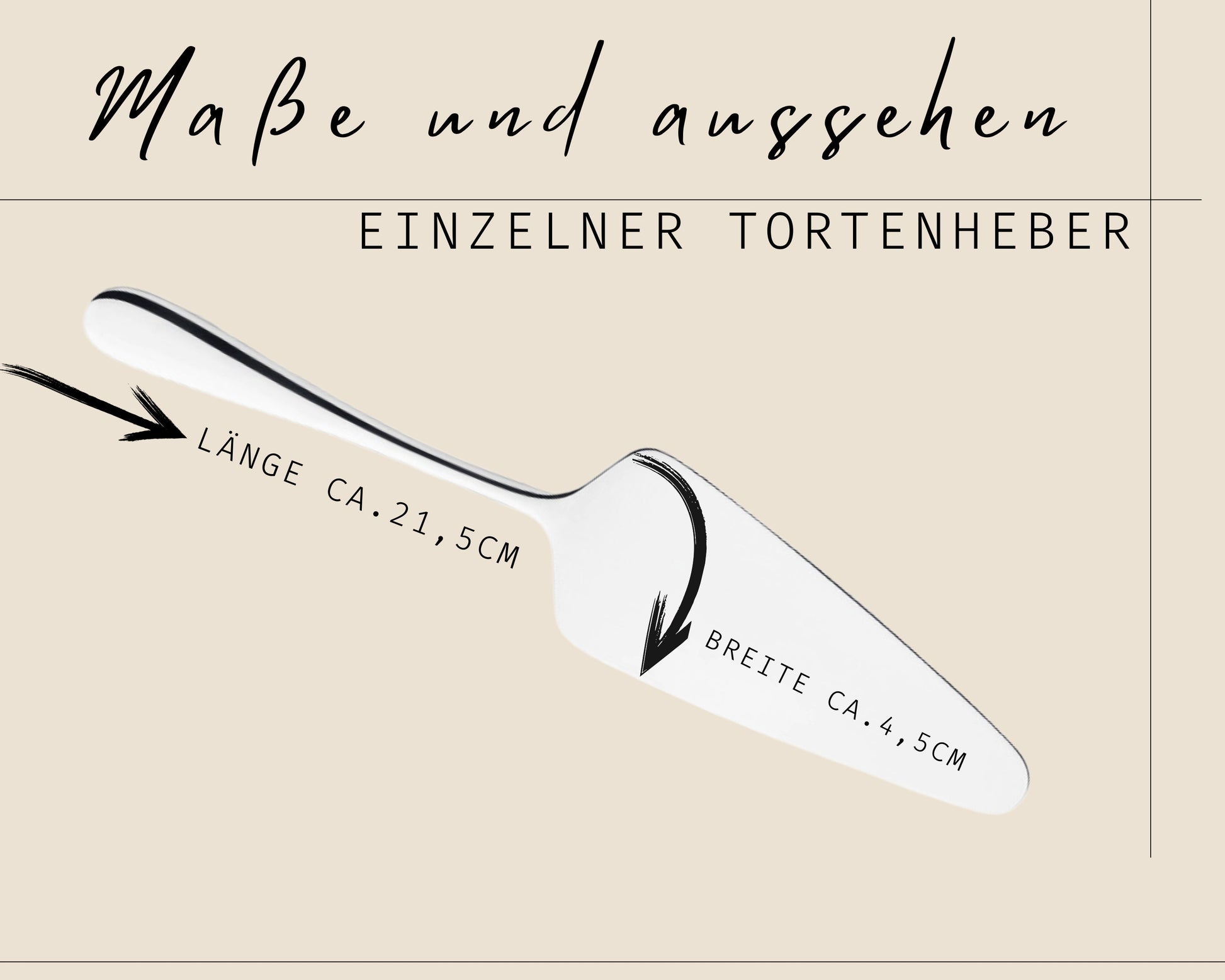 Tortenheber Tortenmesser Set mit Gravur | Gold o. Silber | Kuchen