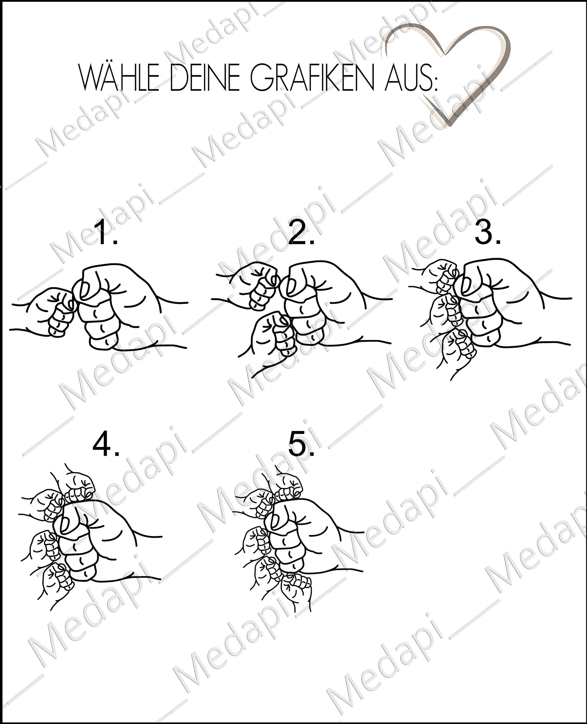 Schneidebrett mit Faust Check und Kinderhand mit Namen Geschenk Papa Opa Onkel