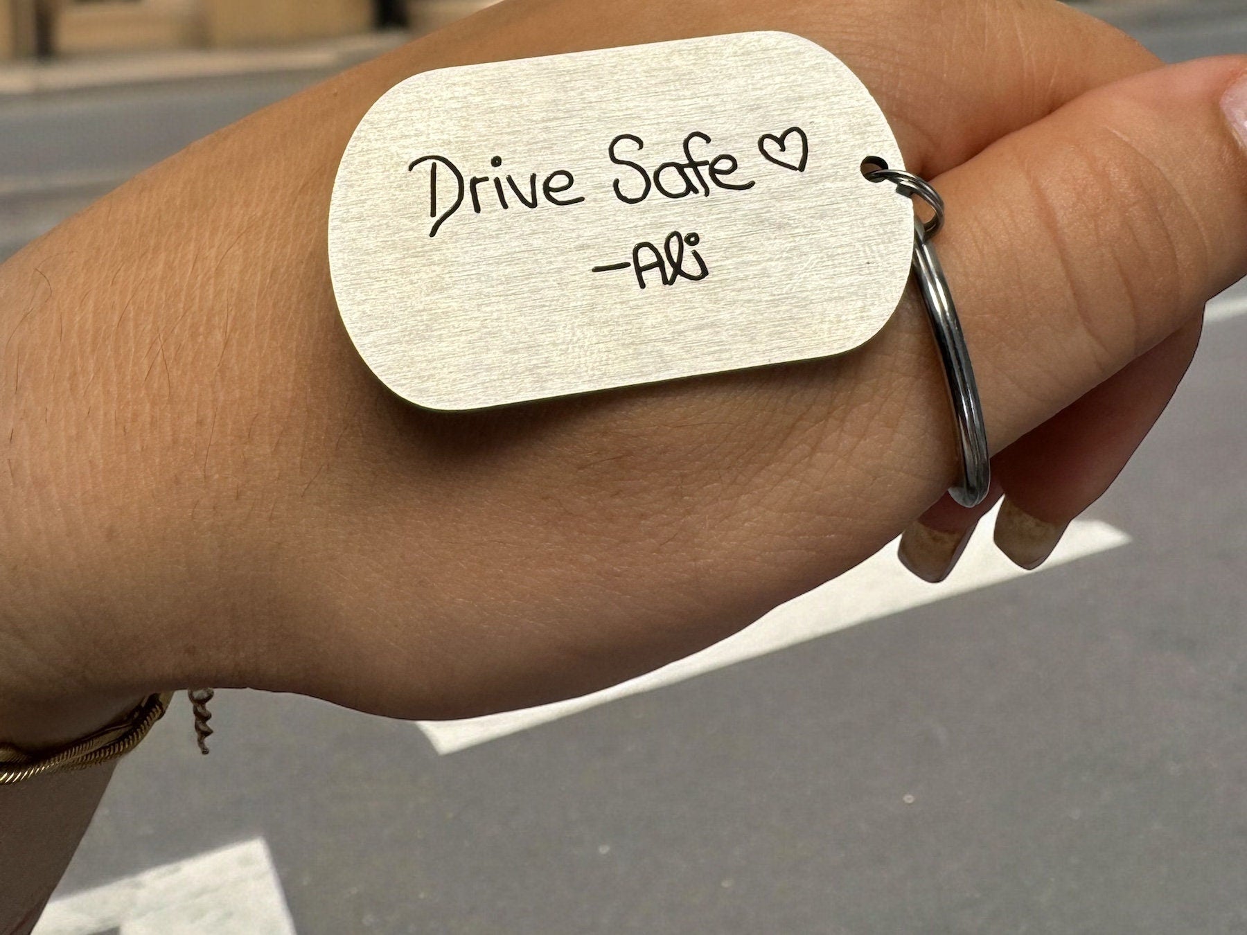 Schlüsselanhänger mit deiner Handschrift Zeichnung Grafik