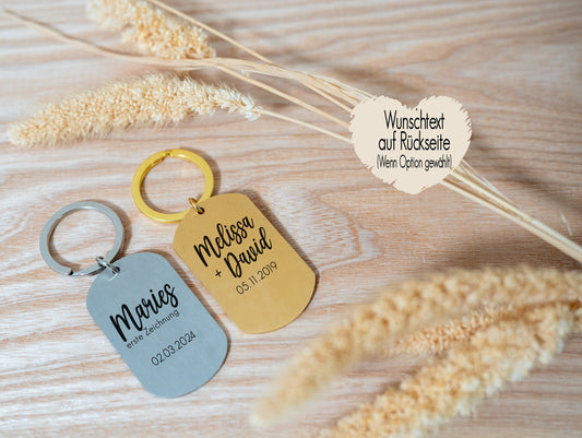 Schlüsselanhänger mit deiner Handschrift Zeichnung Grafik