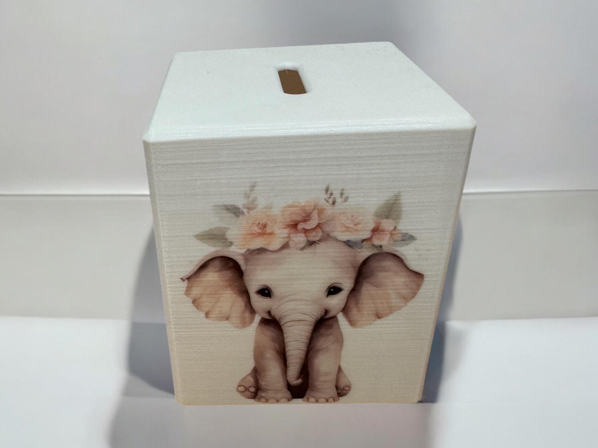 Kinder Spardose mit Namen personalisiert Babygeschenke Geldgeschenk zur Taufe Geburtstag Geschenk Junge und Mädchen Tiere Flower 3D Druck