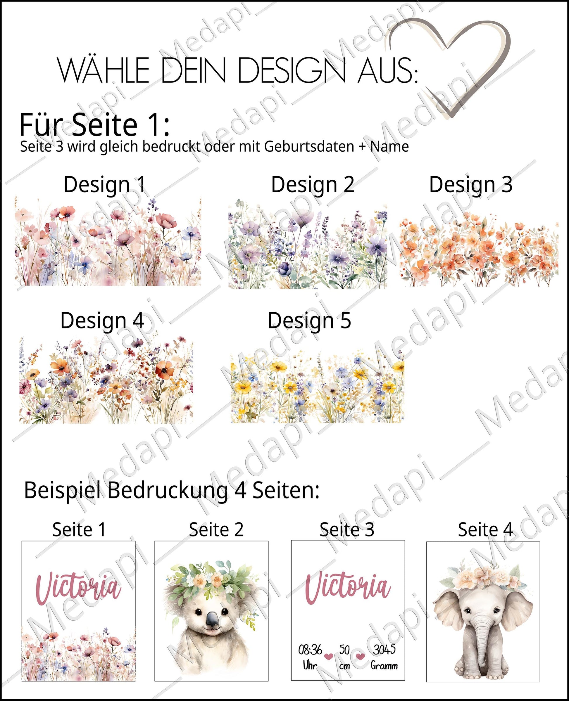 Kinder Spardose mit Namen personalisiert Babygeschenke Geldgeschenk zur Taufe Geburtstag Geschenk Junge und Mädchen Tiere Flower 3D Druck