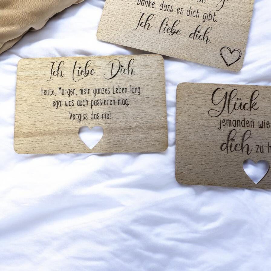 Gravierte Liebes Visitenkarten Paar Geschenk für Ihn | Geschenkidee Frauen Partner Geschenkidee personalisiert Valentinstag Geldbeutel Karte
