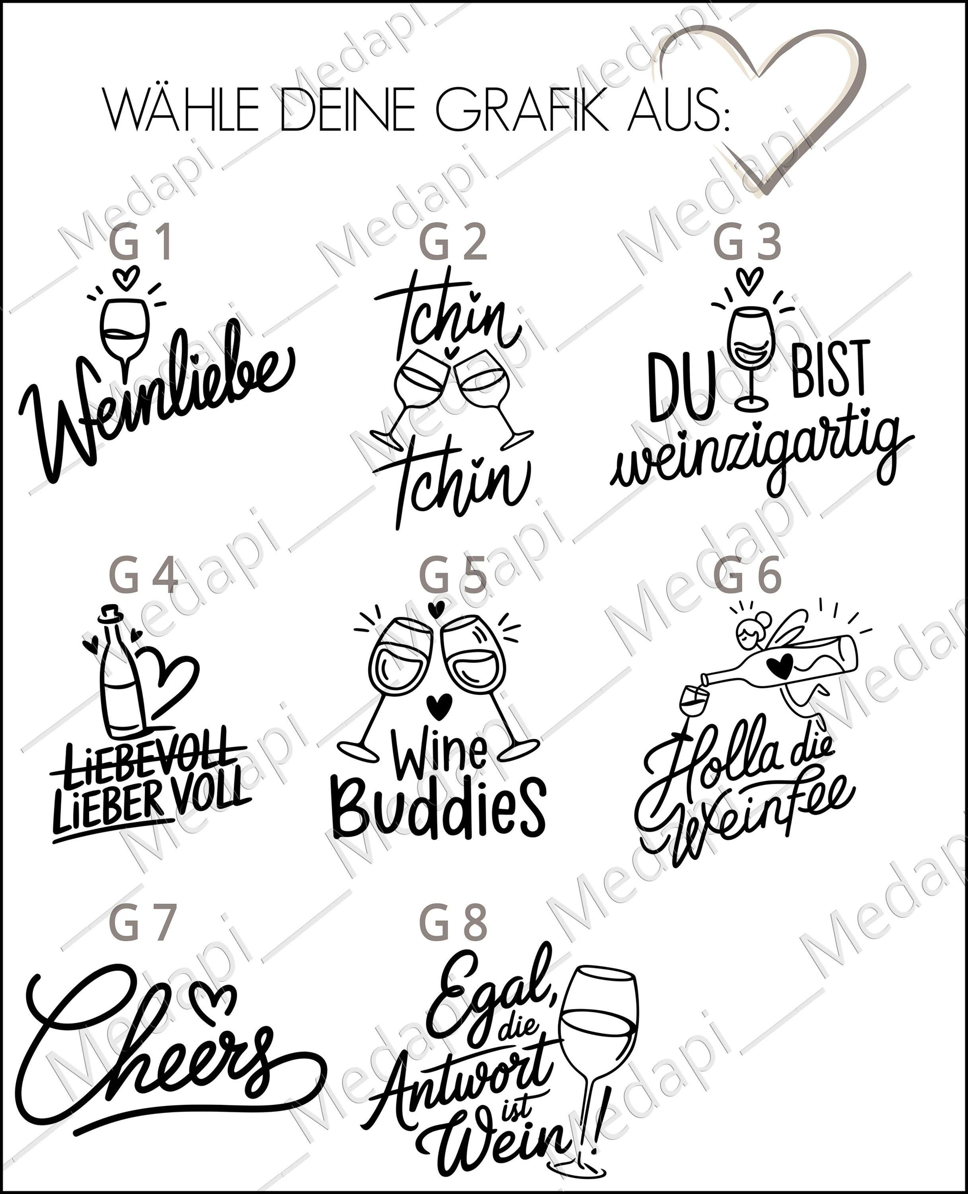 Weinglas mit Gravur personalisiert Weinliebhaber Glas Geschenkidee Freundin Geschenk Frauen Wine Buddies Weinliebe Cheers tchin tchin