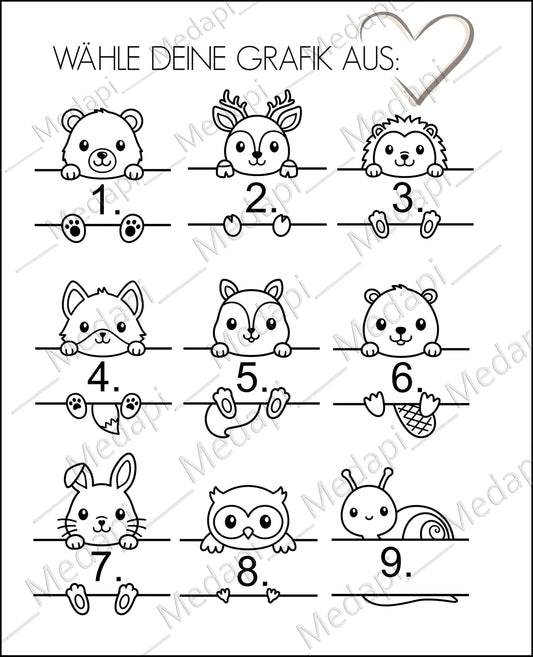 Kork Untersetzer für Gläser personalisiert Gravur Kinder Glasuntersetzer Taufe Gastgeschenk Mitgebsel Geburtstag Platzkarte Tiere Löwe Reh Einhorn Bär optimale Mitgebsel oder Mitbringsel auf Geburtstagen Feiern und co