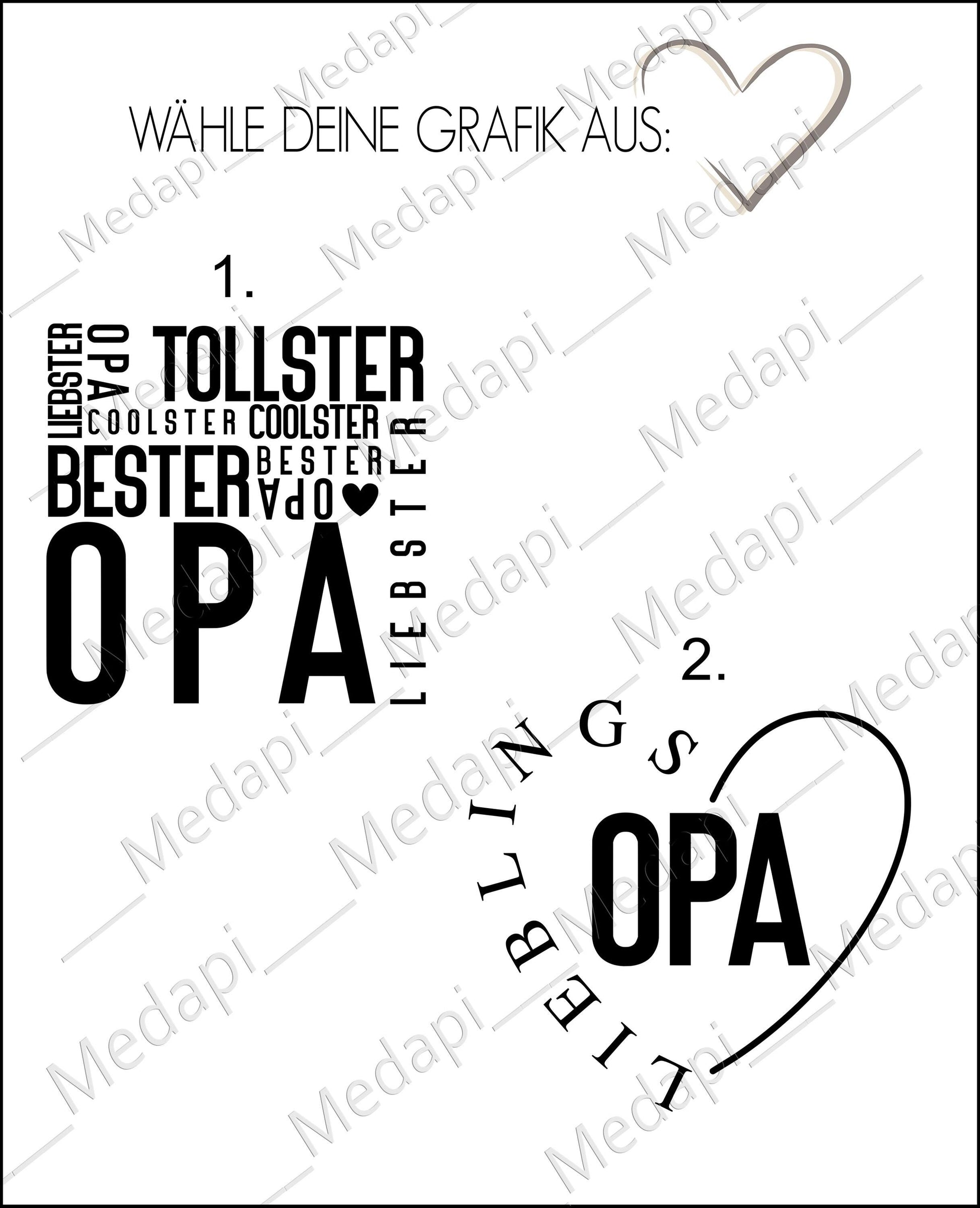 Trinkglas mit Gravur Namen personalisiert Wasserglas für Opa