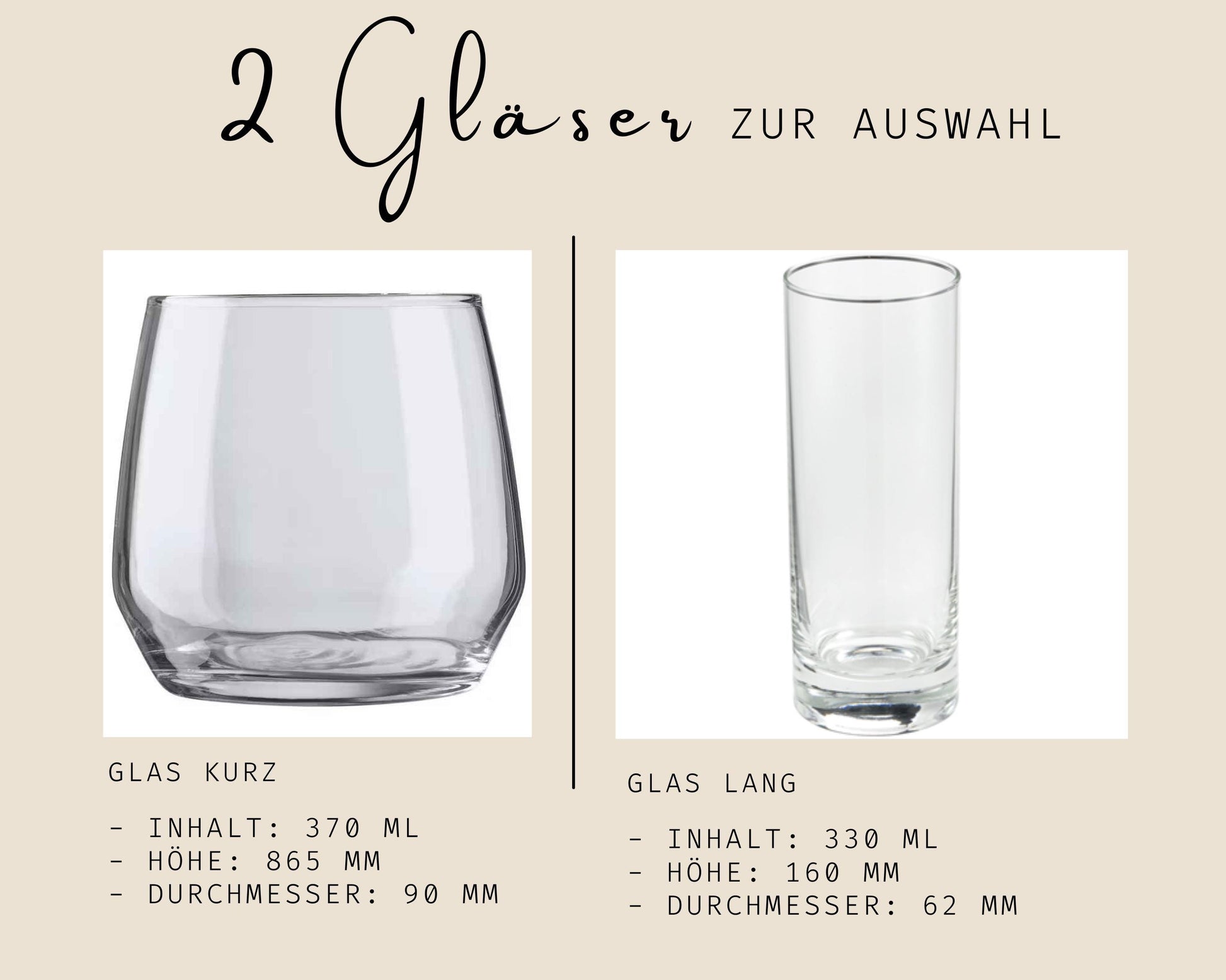 Trinkglas mit Gravur Namen personalisiert Wasserglas Geschenkidee Beste Freundin Geschenk BFF Besties Freundschaft Herzensmensch Geburtstag