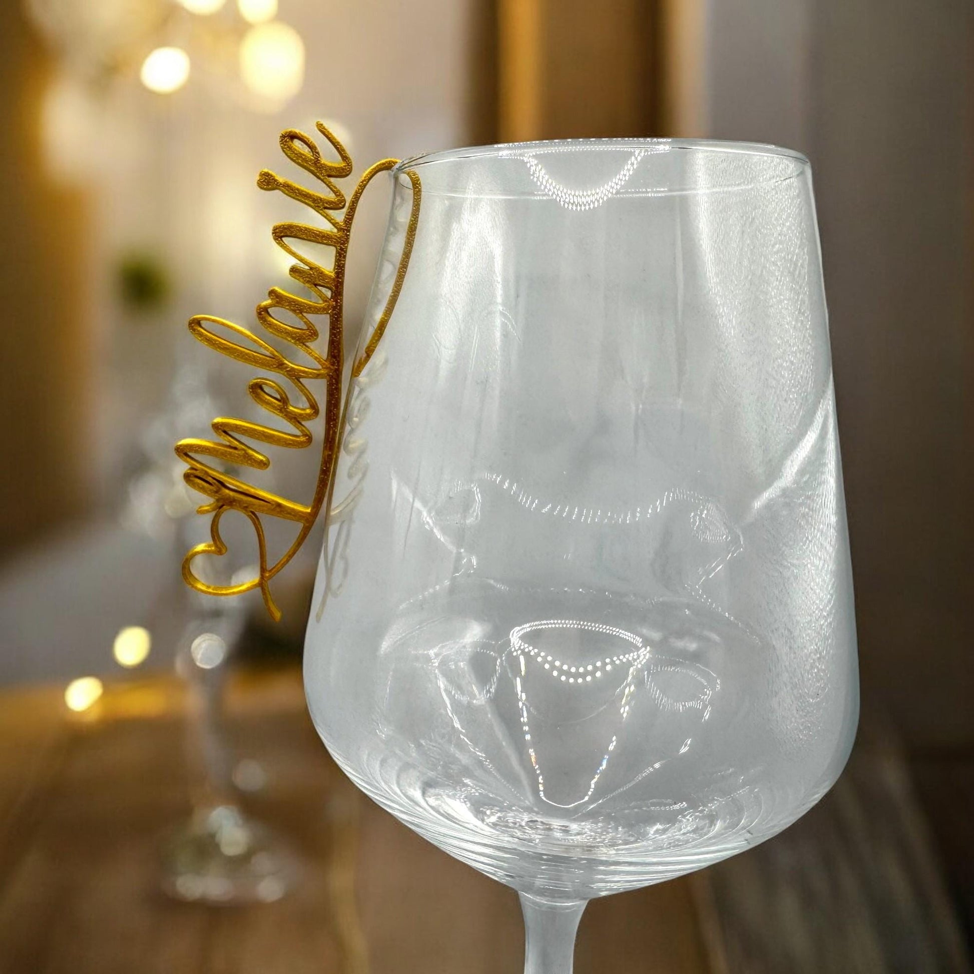 Glasmarkierer mit Namen personalisiert | Namensschild zum Einhängen ins Glas Glasanhänger Platzkarte Hochzeit Tischkarten Trauung Großer Tag