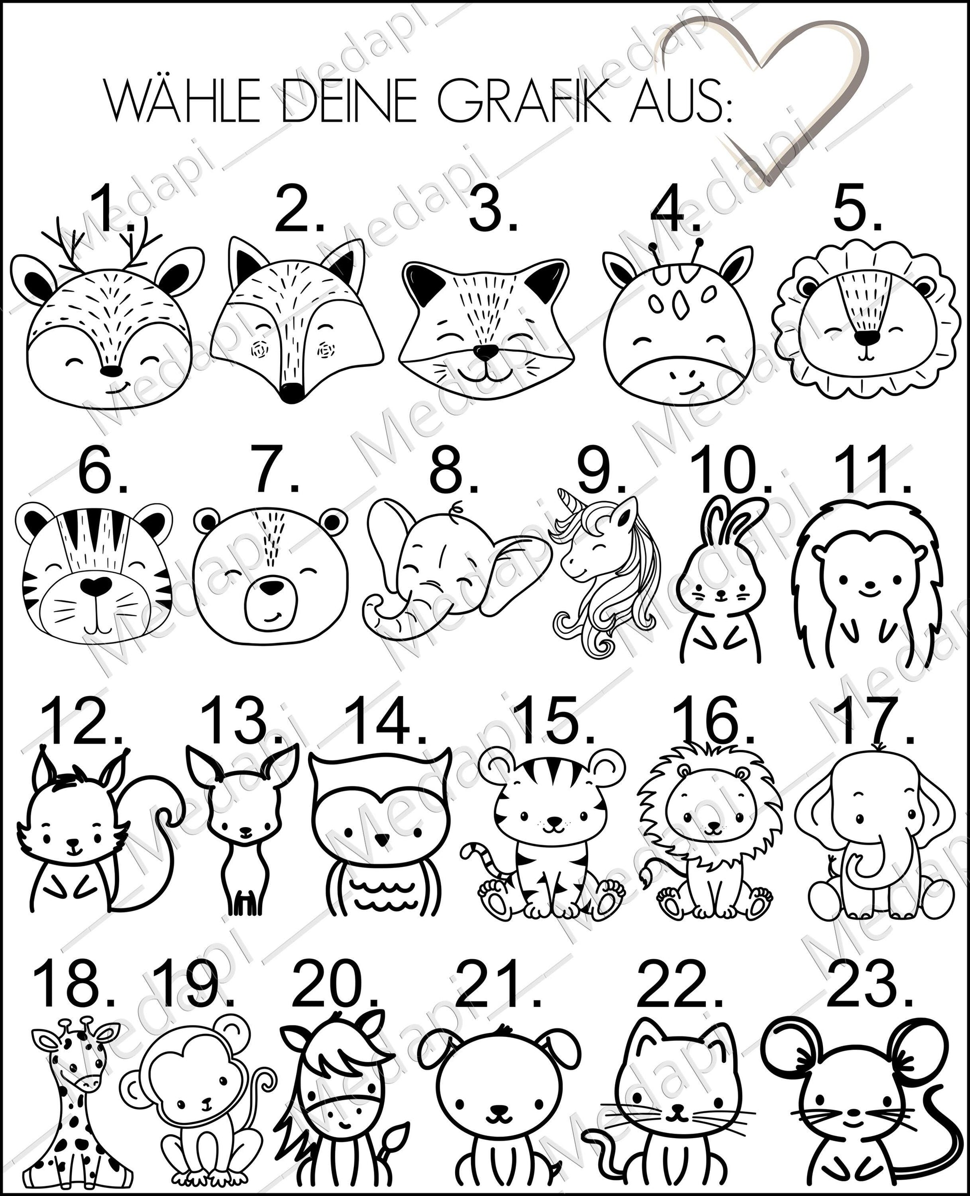 Kindertrinkglas mit Gravur Name Motiv personalisiertes Kinderglas Geschenkidee für Jungen Mädchen zum Geburtstag Tiere Woodland Reh Löwe Bär