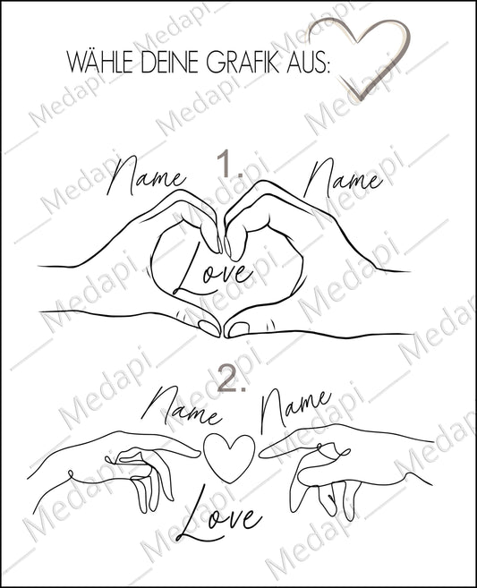 Trinkglas Set mit Gravur für Paare Geschenkidee mit Name personalisiert Wasserglas Geschenkidee Partner Geschenk Valentinstag Geburtstag