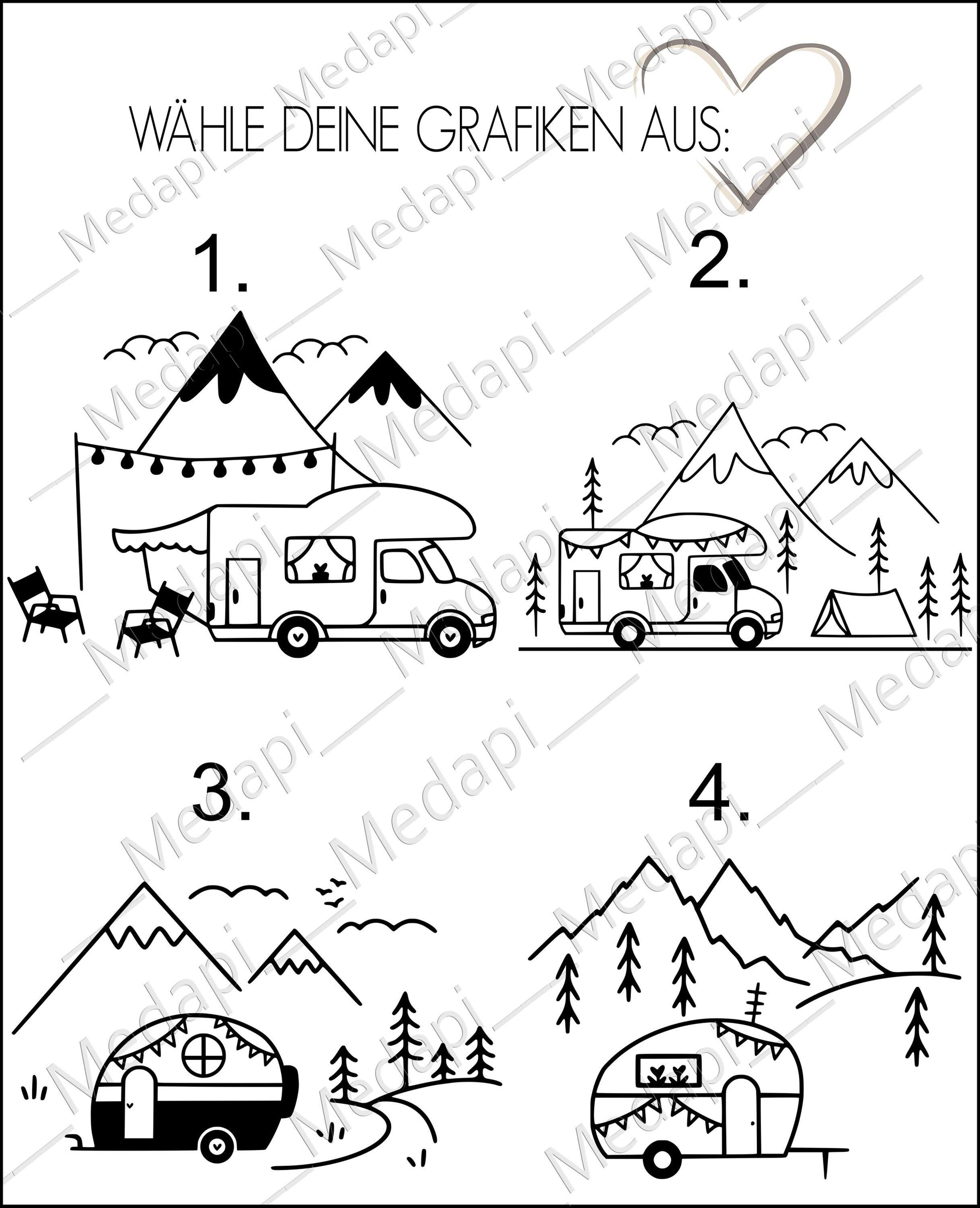 Vesperbrett Holz Camping Schneidebrett Vanlife Naturfreund Reise Holzbrett personalisiert Landschaft Frühstücksbrett Brotzeitbrett Wohnwagen