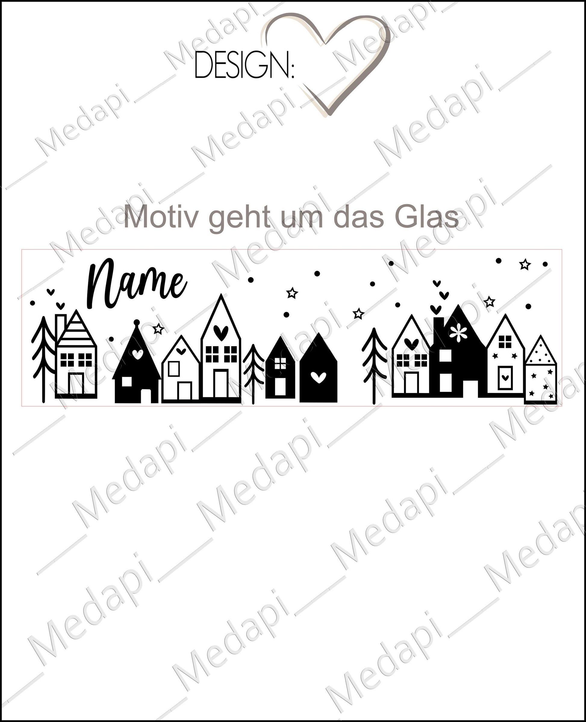 Glastasse mit Henkel Teeglas mit Gravur personalisiert Name | Glasbecher Glühweinbecher Punsch | Winter Weihnachtsgeschenk Haus Scandi Boho