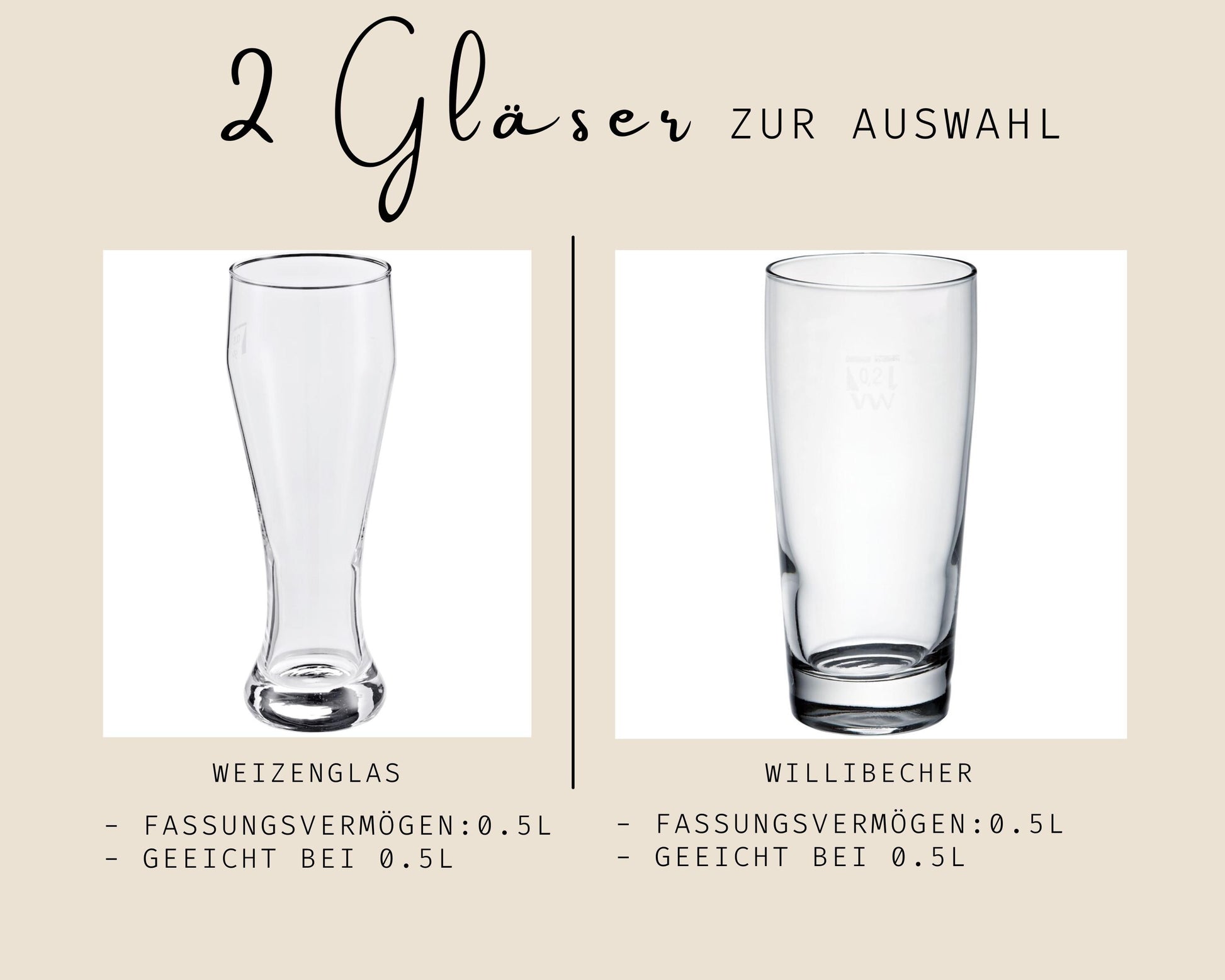 Weizenglas mit Gravur personalisiert mit Monogramm & Name Geschenkidee Papa Opa Männer Bierglas Glas Initial
