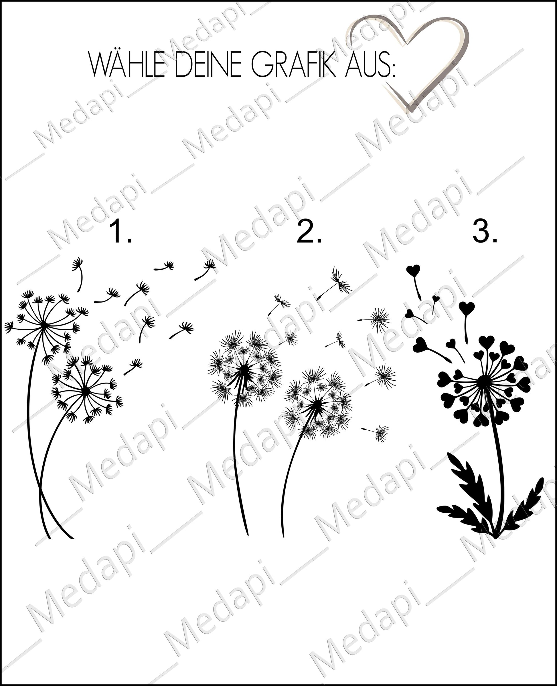 Gedenkstein mit Gravur Grabschmuck Natur Trauerstein Andenken Memorial Name Trauerdeko Urnengrab Grabstein Stein Seebestattung Pusteblume